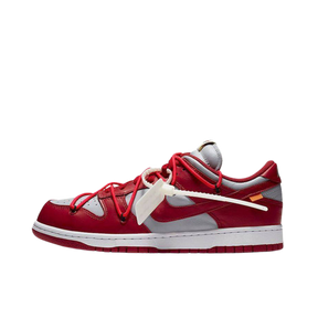 Tênis Dunk Low x Off-White "University Red"