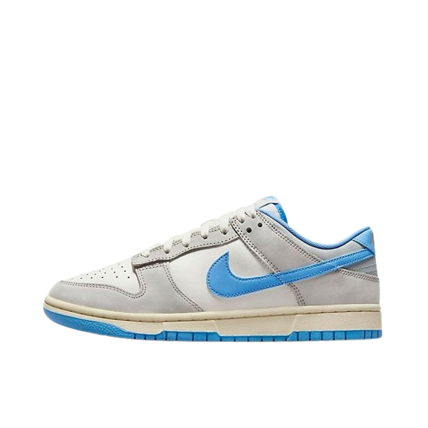 Tênis Dunk Low "Athletic Department University Blue" Masculino Cinza / Azul