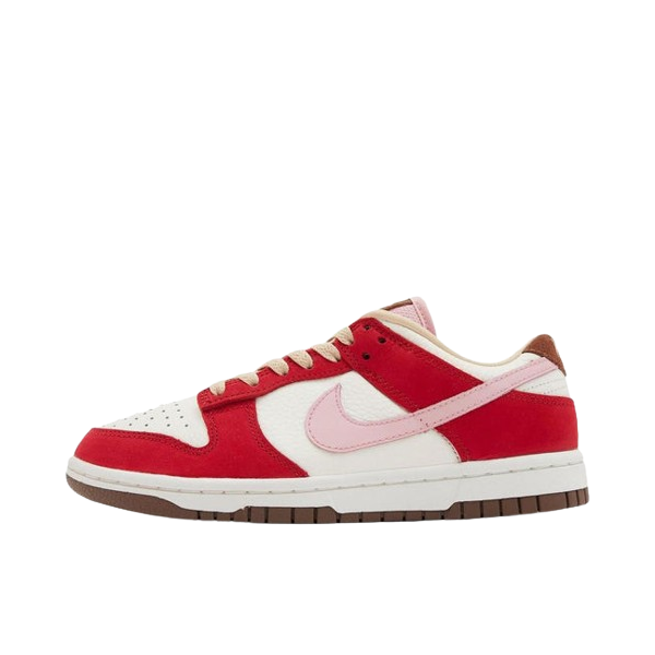Tênis Dunk Low "Bacon" Feminino Rosa / Vermelho