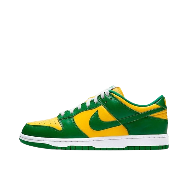 Tênis Dunk Low "Brasil" Verde / Amarelo