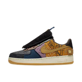 Tênis Air Force 1 x "Travis Scott Cactus Jack" Preto / Amarelo