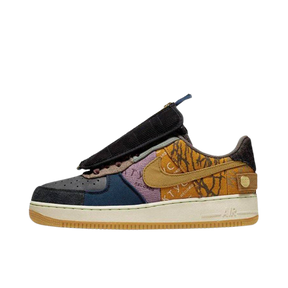 Tênis Air Force 1 x "Travis Scott Cactus Jack" Preto / Amarelo