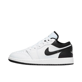 Tênis Air Jordan 1 Low "GS White Black" Branco / Preto