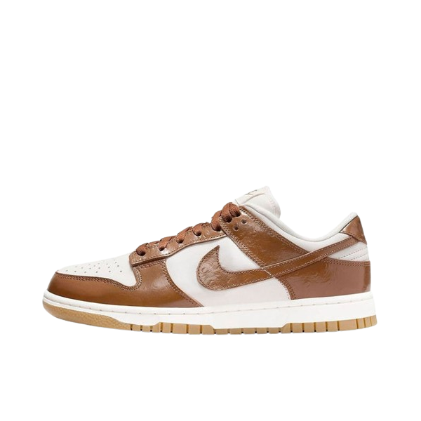 Tênis Dunk Low LX "Brown Ostrich" Feminino Marrom