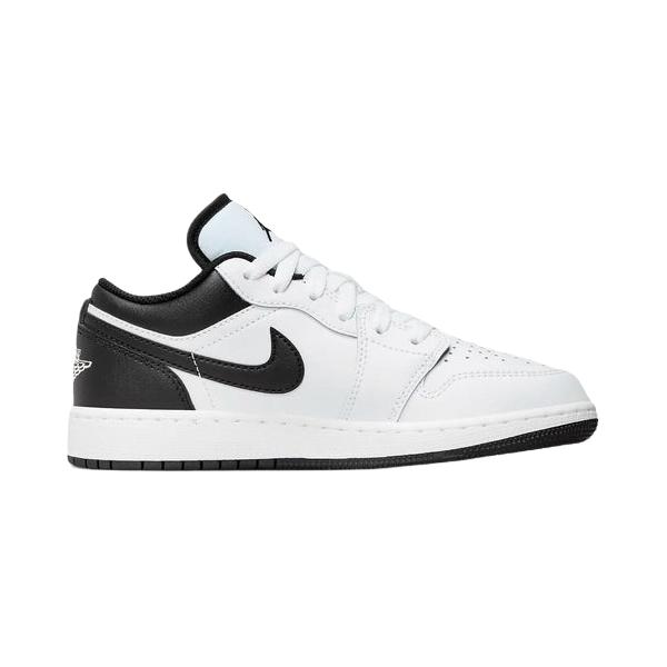 Tênis Air Jordan 1 Low "GS White Black" Branco / Preto