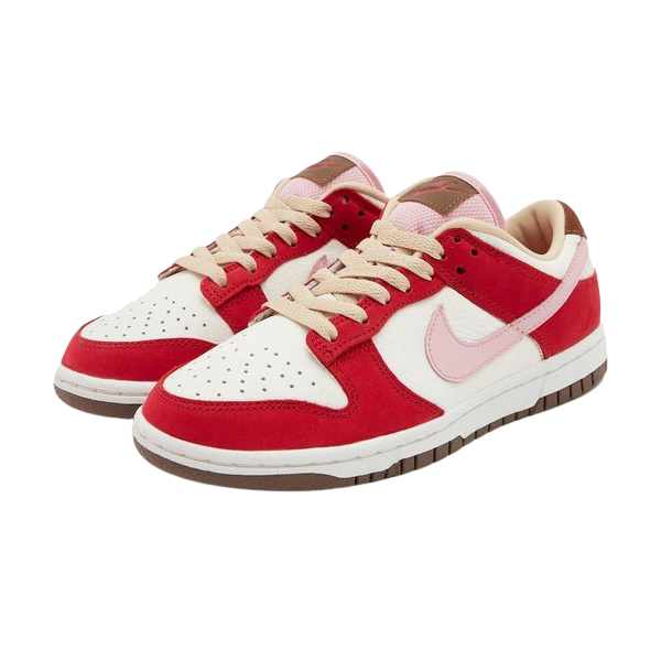 Tênis Dunk Low "Bacon" Feminino Rosa / Vermelho