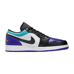 Tênis Air Jordan 1 Low "Bright Concord Aquamarine" Preto / Azul