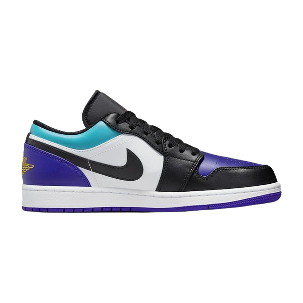 Tênis Air Jordan 1 Low "Bright Concord Aquamarine" Preto / Azul