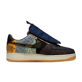 Tênis Air Force 1 x "Travis Scott Cactus Jack" Preto / Amarelo
