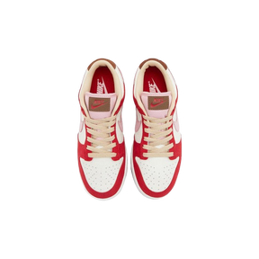 Tênis Dunk Low "Bacon" Feminino Rosa / Vermelho