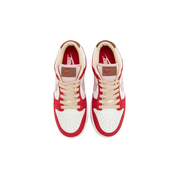 Tênis Dunk Low "Bacon" Feminino Rosa / Vermelho