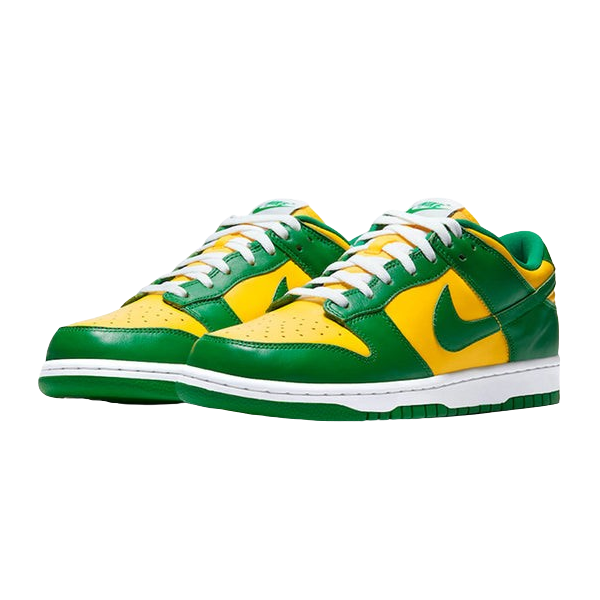 Tênis Dunk Low "Brasil" Verde / Amarelo