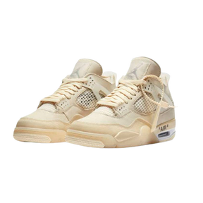 Tênis Air Jordan 4 x Off-White "Sail"