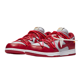 Tênis Dunk Low x Off-White "University Red"