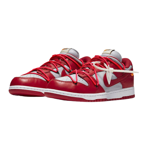 Tênis Dunk Low x Off-White "University Red"
