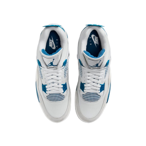 Tênis Air Jordan 4 "Military Blue" Branco / Azul