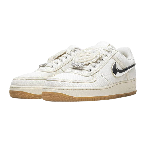 Tênis Air Force 1 x "Travis Scott Sail" Branco