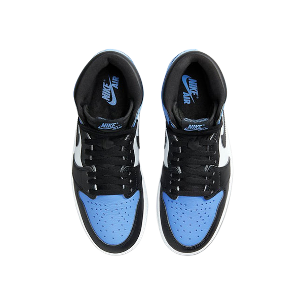 Tênis Air Jordan 1 Retro High OG "UNC Toe" Azul / Preto