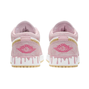 Tênis Air Jordan 1 Low "Paint Drip" Rosa