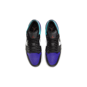 Tênis Air Jordan 1 Low "Bright Concord Aquamarine" Preto / Azul