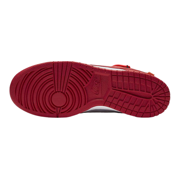 Tênis Dunk Low x Off-White "University Red"