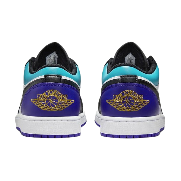 Tênis Air Jordan 1 Low "Bright Concord Aquamarine" Preto / Azul