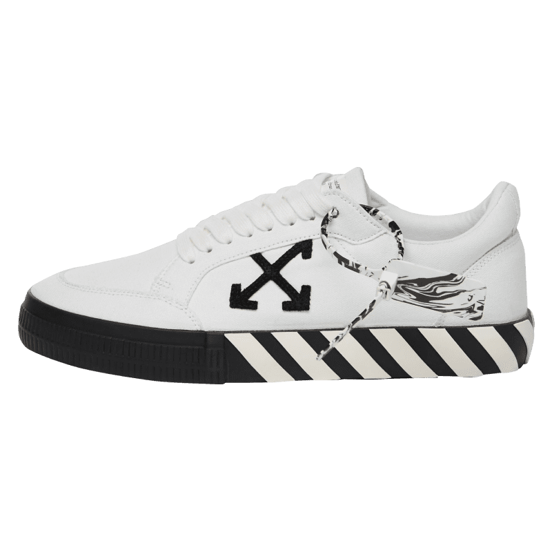 Off-White Vulcanized Low Canvas White Black