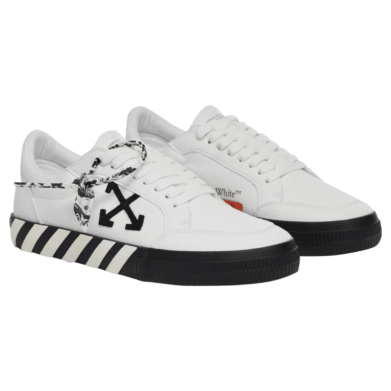 Off-White Vulcanized Low Canvas White Black