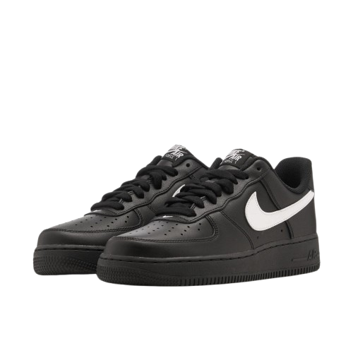 Tênis Air Force 1 Low "Black White" Preto / Branco