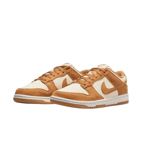 Tênis Dunk Low "Flax Suede" Marrom