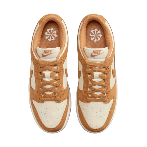 Tênis Dunk Low "Flax Suede" Marrom
