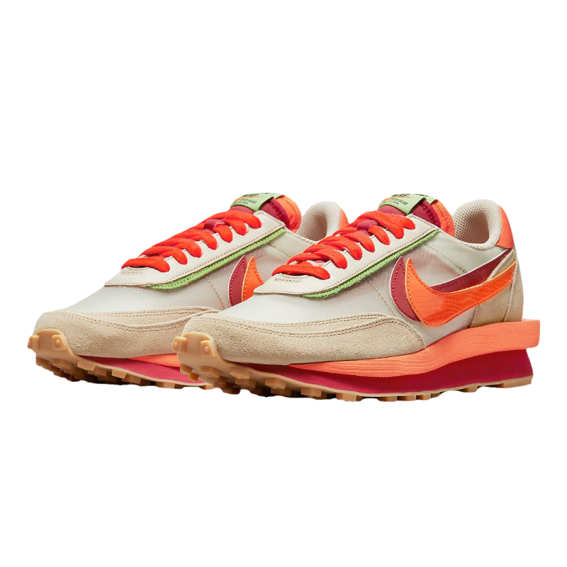 Nike Sacai x Clot LDWaffle Orange Blaze