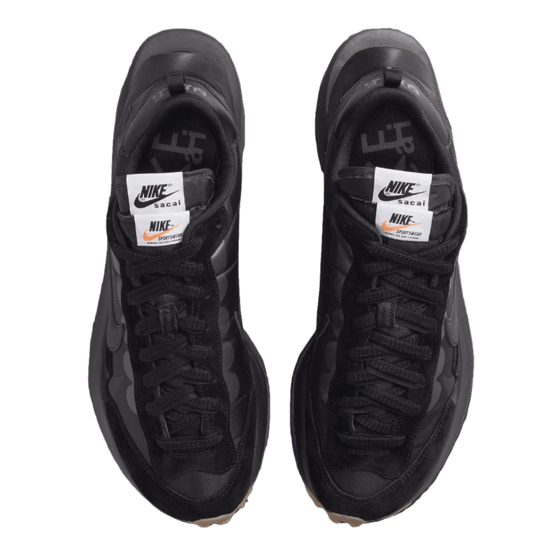 Nike x Sacai VaporWaffle Black and Gum