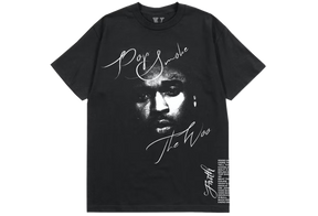 Camiseta Vlone x Pop Smoke Faith Preta