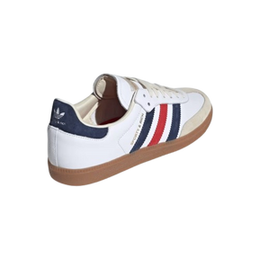 Tênis Adidas Samba x Sporty & Rich Cloud "White Night Indigo Collegiate Red" Feminino Branco