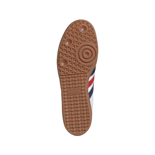 Tênis Adidas Samba x Sporty & Rich Cloud "White Night Indigo Collegiate Red" Feminino Branco