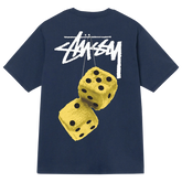 Stussy Fuzzy Dice Tee Navy