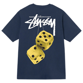 Stussy Fuzzy Dice Tee Navy