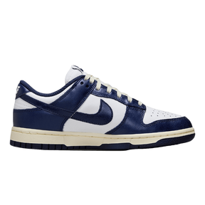 Tênis Dunk Low "Midnight Navy and White" Feminino Azul