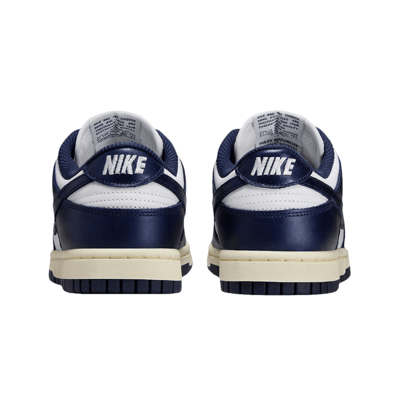 Tênis Dunk Low "Midnight Navy and White" Feminino Azul