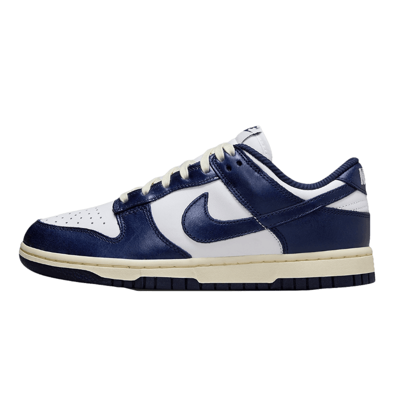 Tênis Dunk Low "Midnight Navy and White" Feminino Azul
