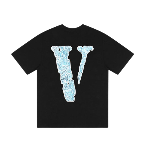 Camiseta Vlone X Pop Smoke The Woo Preta