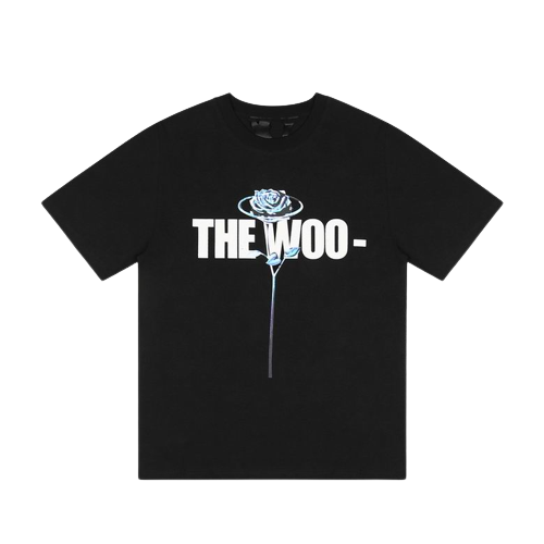 Camiseta Vlone X Pop Smoke The Woo Preta