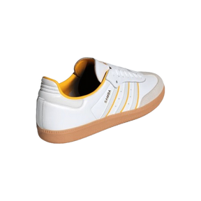 Tênis adidas Samba OG "Crystal White Crew Yellow" Feminino Branco