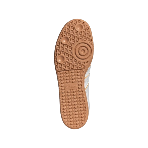 Tênis adidas Samba OG "Crystal White Crew Yellow" Feminino Branco