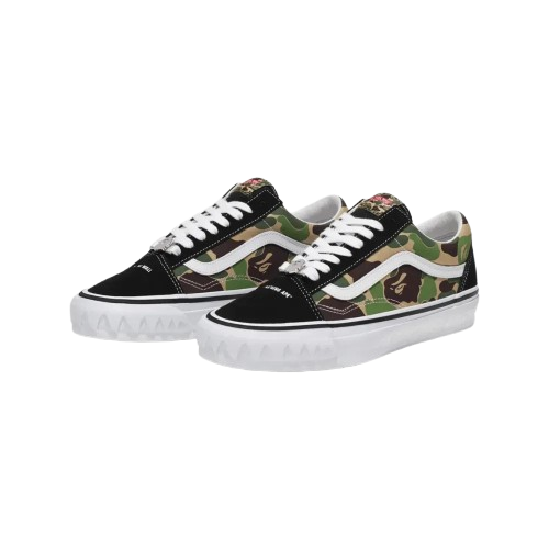 Tênis BAPE x Vans Old Skool LX Abc "Camo Pink Blue Green"