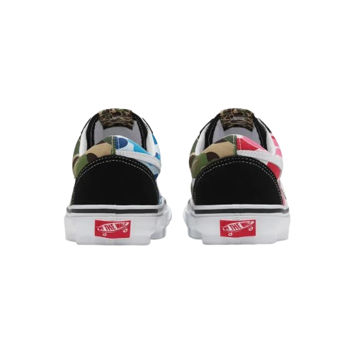 Tênis BAPE x Vans Old Skool LX Abc "Camo Pink Blue Green"