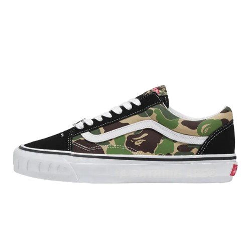 Tênis BAPE x Vans Old Skool LX Abc "Camo Pink Blue Green"