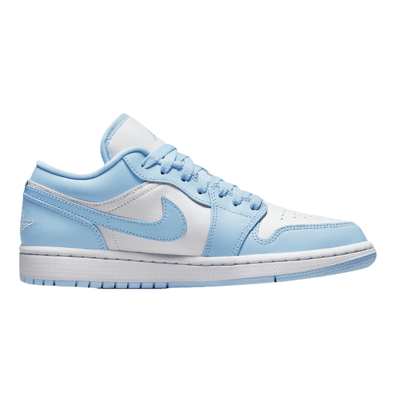 Tênis Air Jordan 1 Low "Aluminium" Branco / Azul
