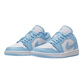 Tênis Air Jordan 1 Low "Aluminium" Branco / Azul